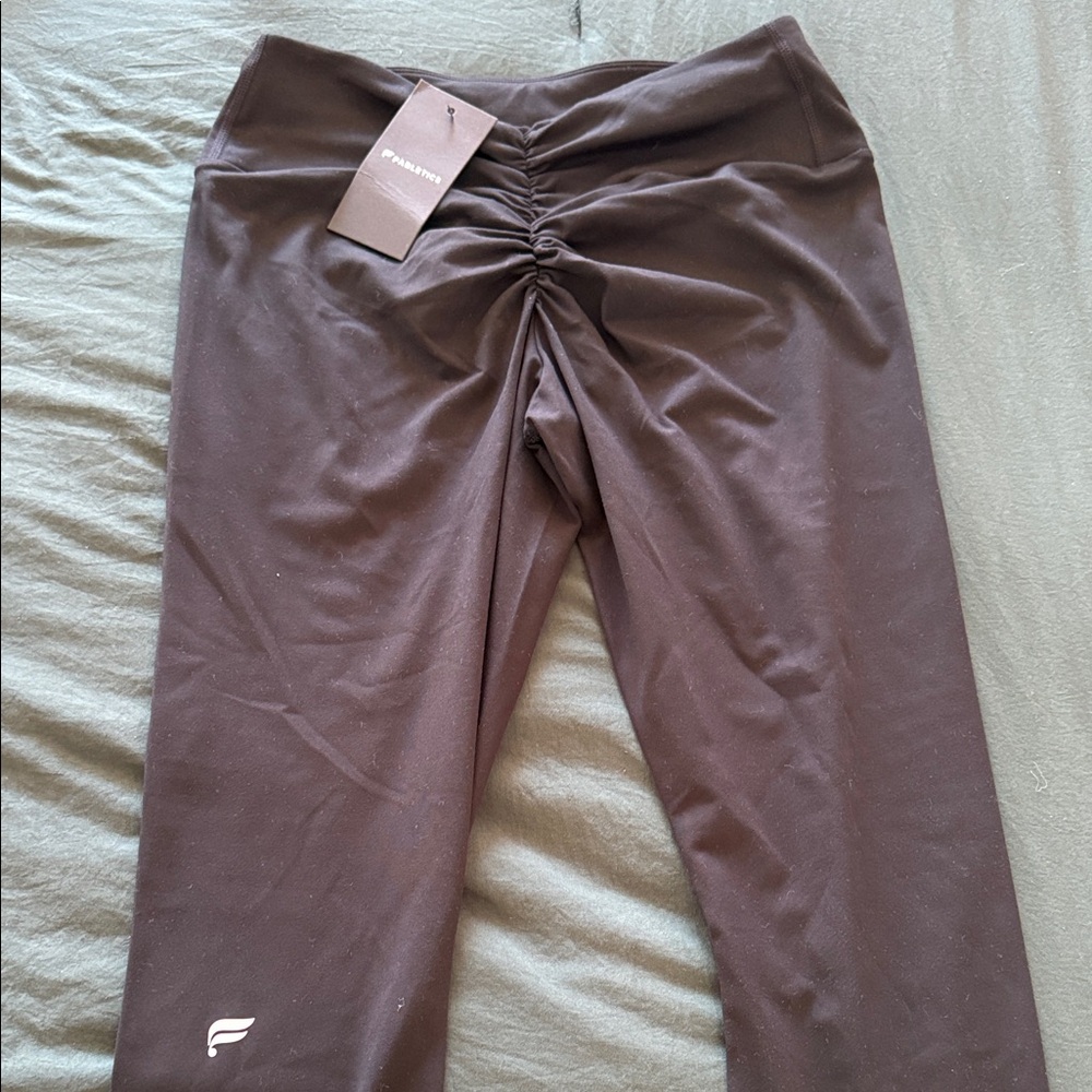 Fabletics Black Ruched Leggings